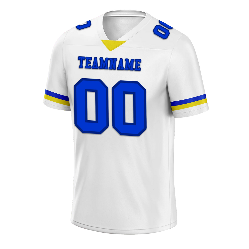 Custom White Classic Style Personalized Authentic Football Jersey FBJ02-bd0a7008 - Coolcustomize