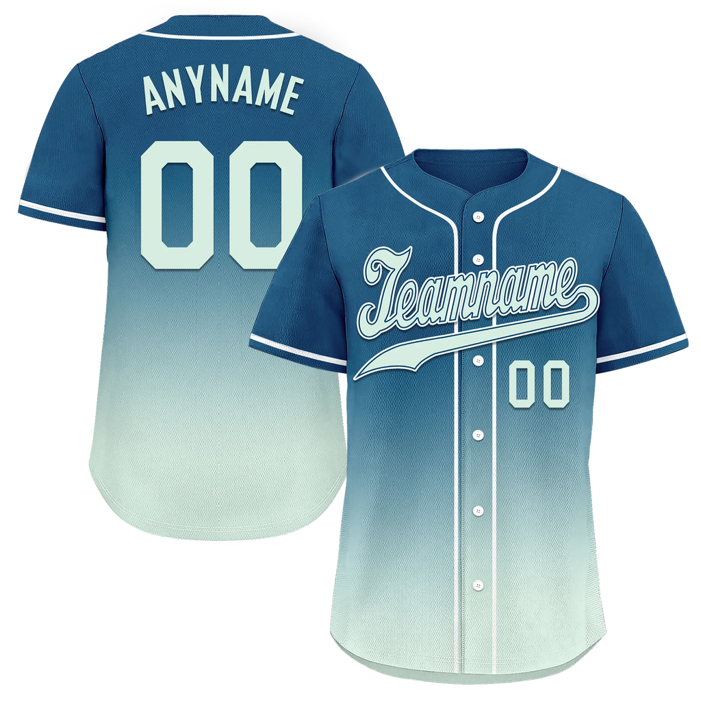 Custom Blue Fade Fashion Personalized Authentic Baseball Jersey BSBJ01-D0a70f9 - Coolcustomize