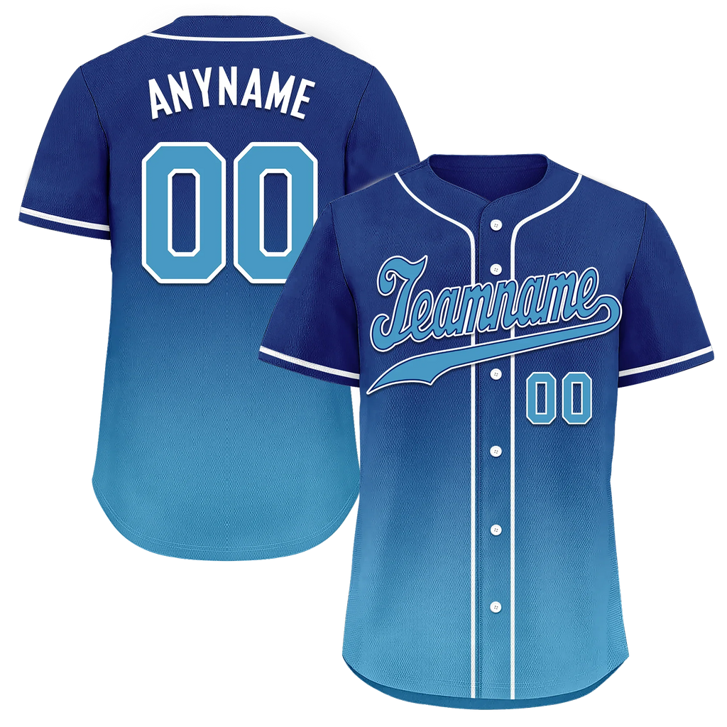 Custom Blue Fade Fashion Personalized Authentic Baseball Jersey BSBJ01-D0a70fd - Coolcustomize