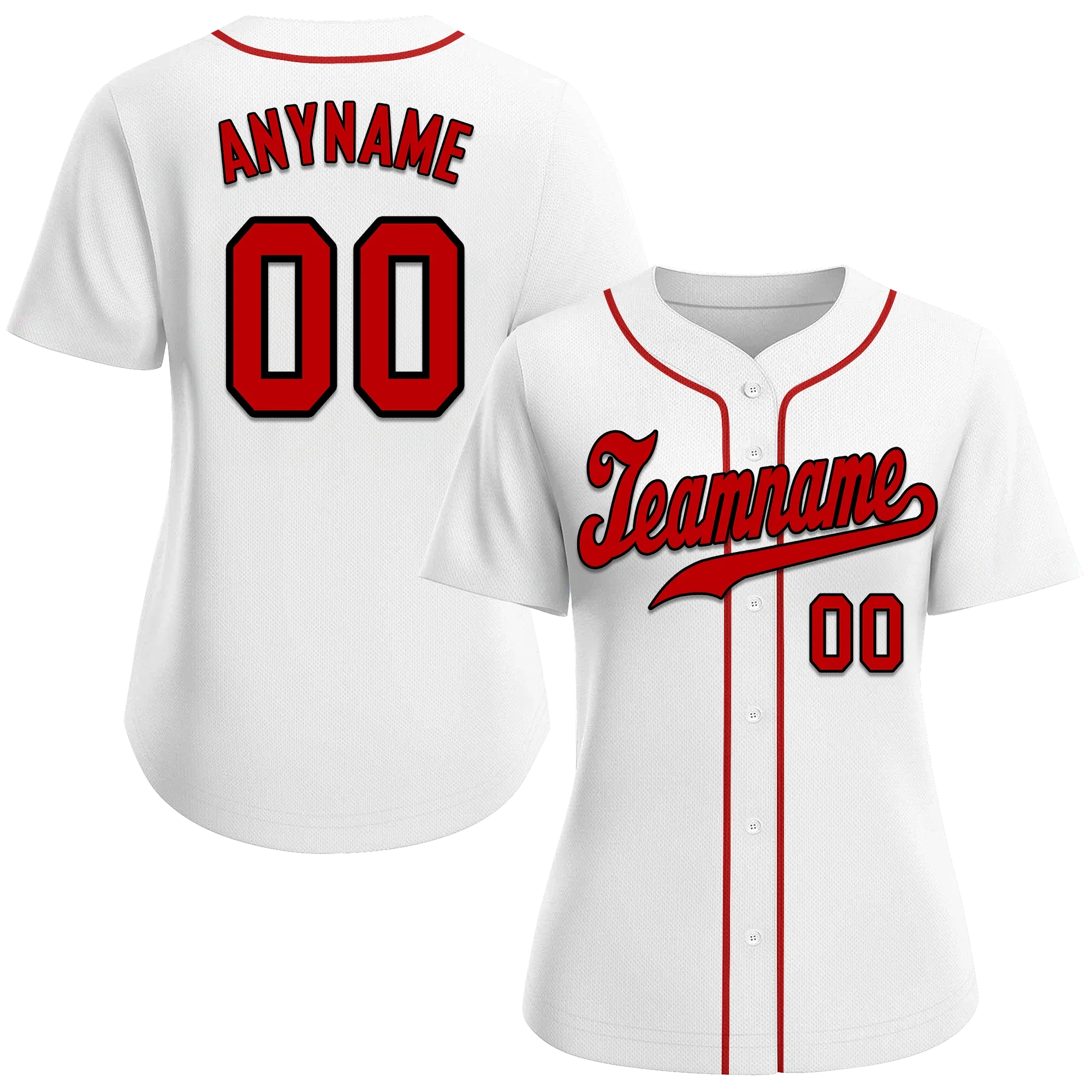 Custom White Classic Style Red Personalized Authentic Baseball Jersey BSBJ01-bd0faa0 - Coolcustomize