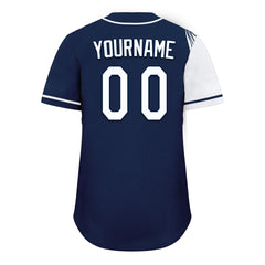 Custom Blue White Classic Style Personalized Authentic Baseball Jersey UN002-D0b0a00-9