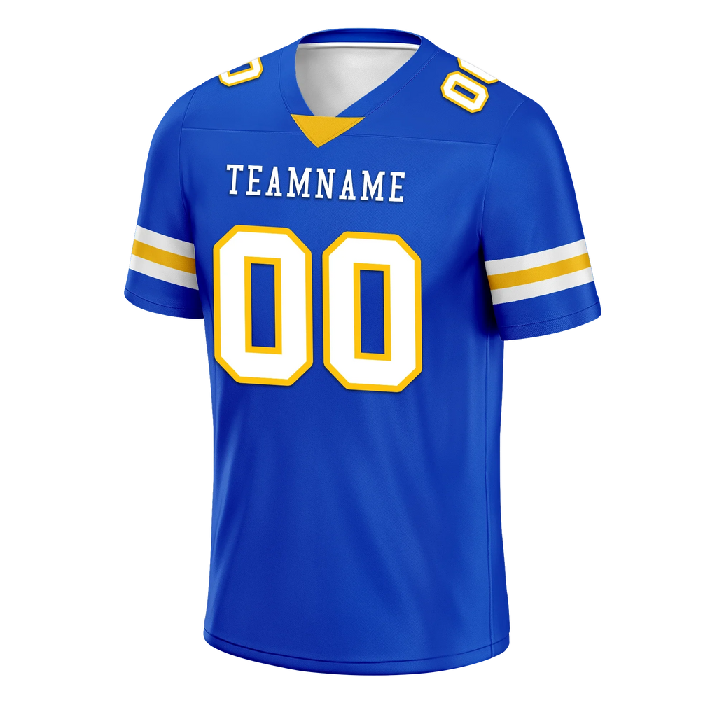 Custom Blue Classic Style Personalized Authentic Football Jersey FBJ02-bd0a70bb - Coolcustomize