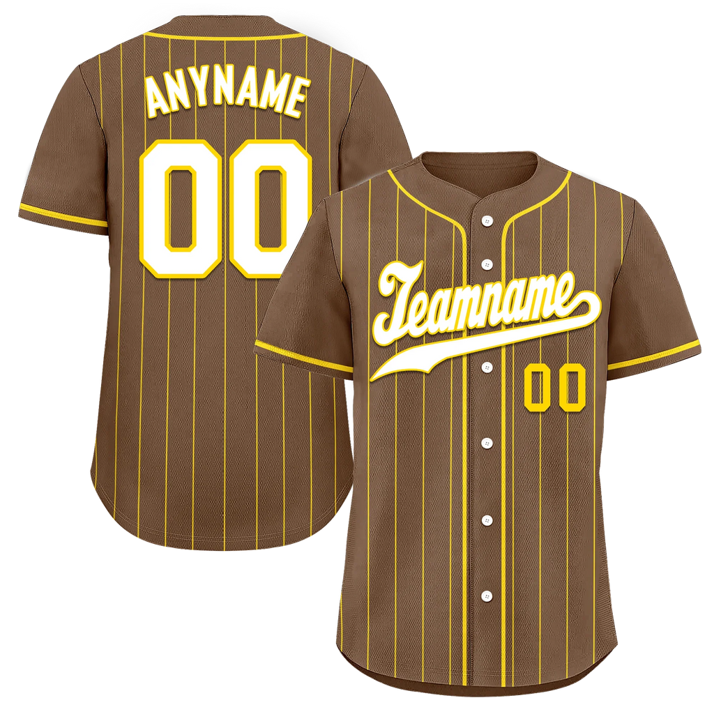 Custom Gray Stripe Fashion Personalized Authentic Baseball Jersey BSBJ01-D017259 - Coolcustomize