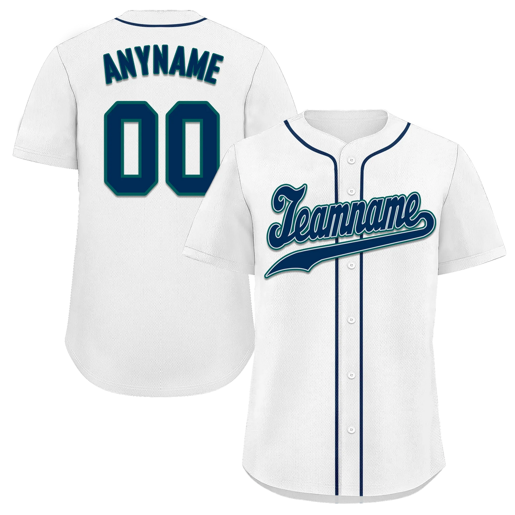 Custom White Classic Style Black Personalized Authentic Baseball Jersey BSBJ01-bd0fabf - Coolcustomize