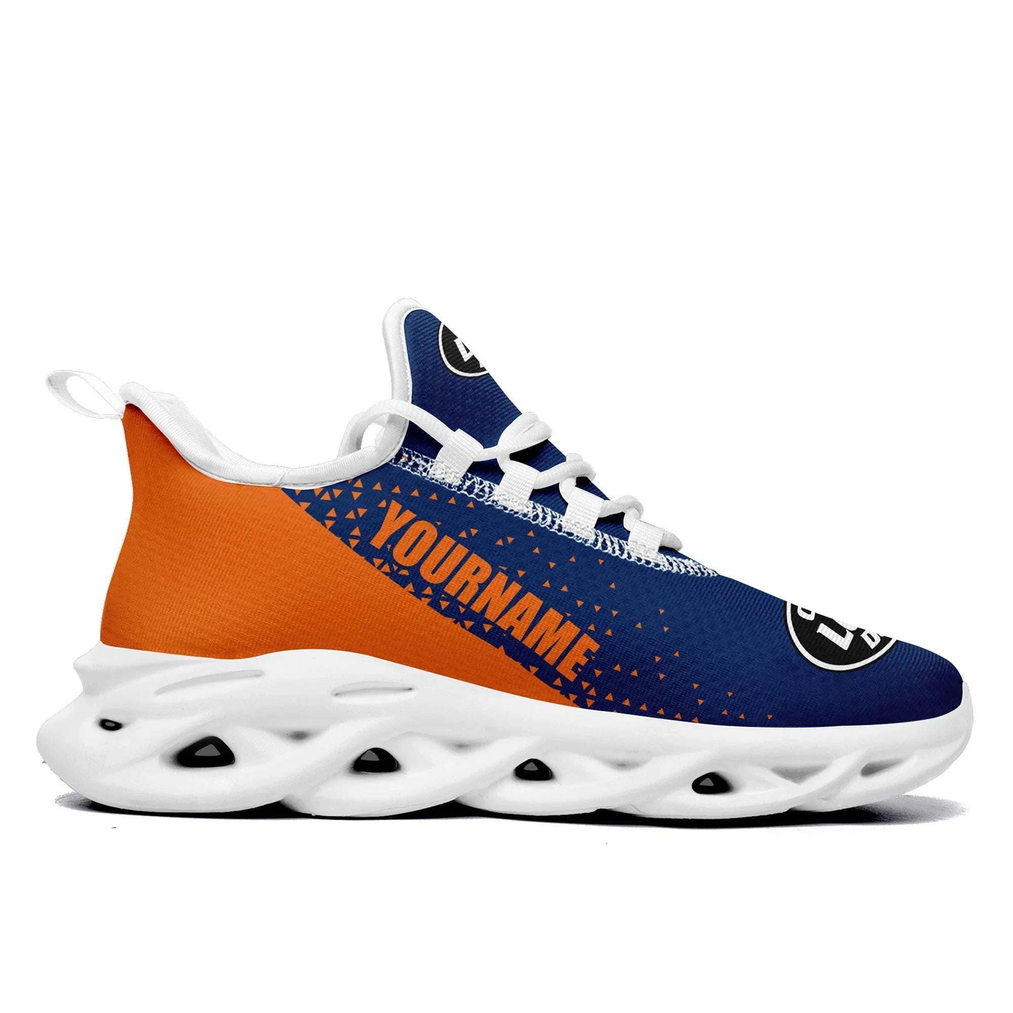 Custom Blue Orange Jersey MaxSoul Shoes and Hat Combo Offer Personalized ZH-D0b0090-c - Coolcustomize