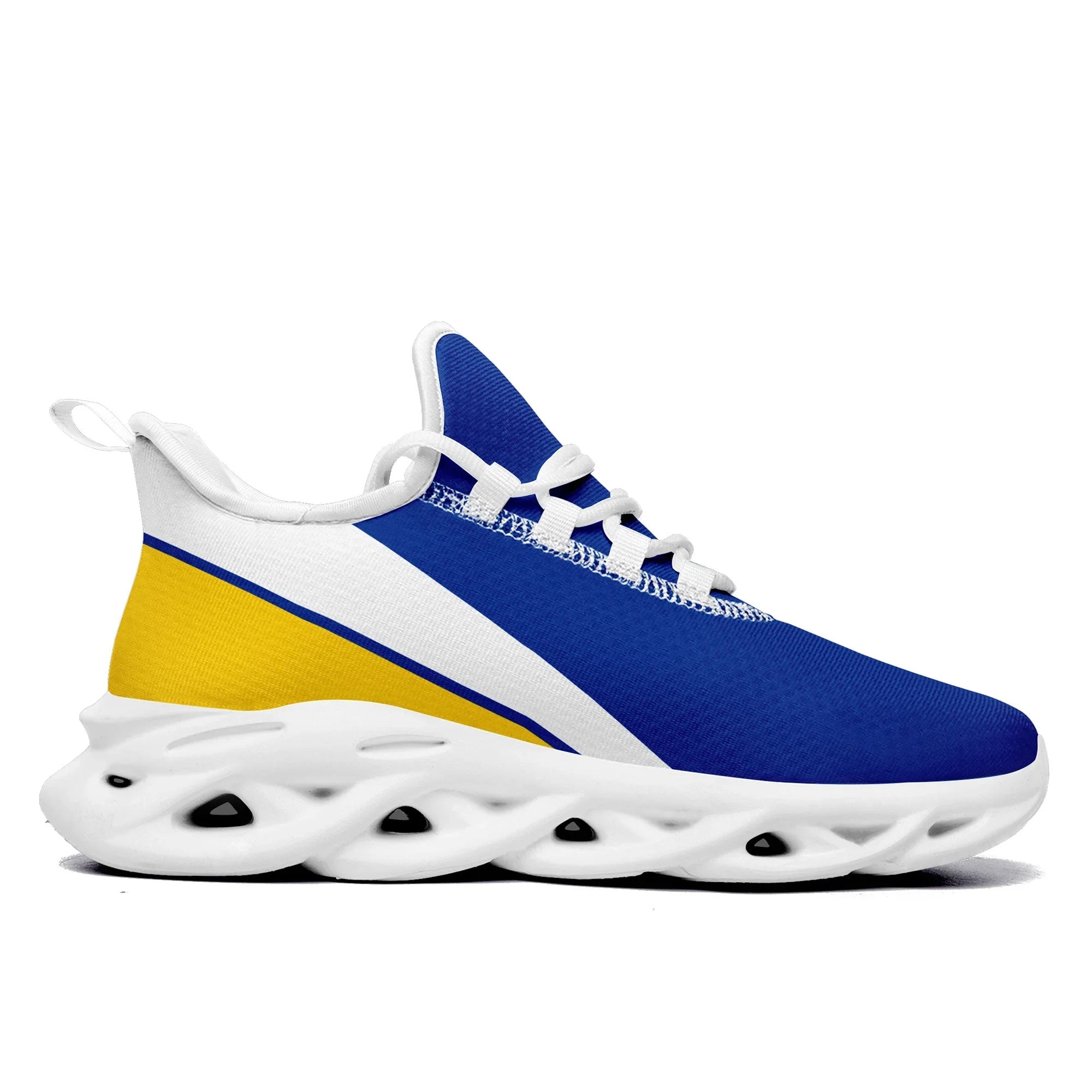 Custom Blue Yellow Jersey MaxSoul Shoes and Hat Combo Offer Personalized ZH-bd0b007e-a0 - Coolcustomize