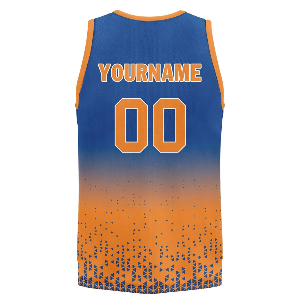 Custom Blue Orange Fade Fashion Sports Uniform Basketball Jersey BBJ01-D020102-3 - Coolcustomize