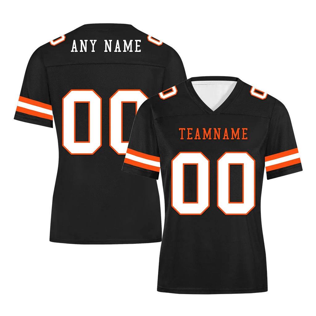 Custom Black Classic Style Personalized Authentic Football Jersey FBJ02-bd0a70c0 - Coolcustomize