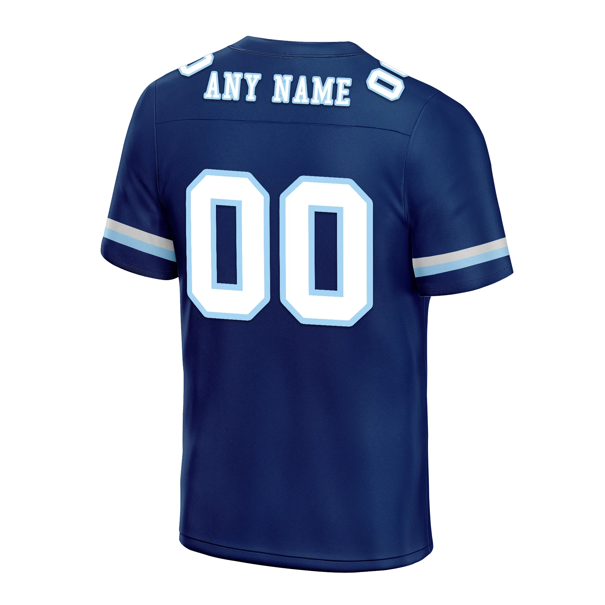 Custom Blue Classic Style Personalized Authentic Football Jersey FBJ02-bd0a70a7 - Coolcustomize