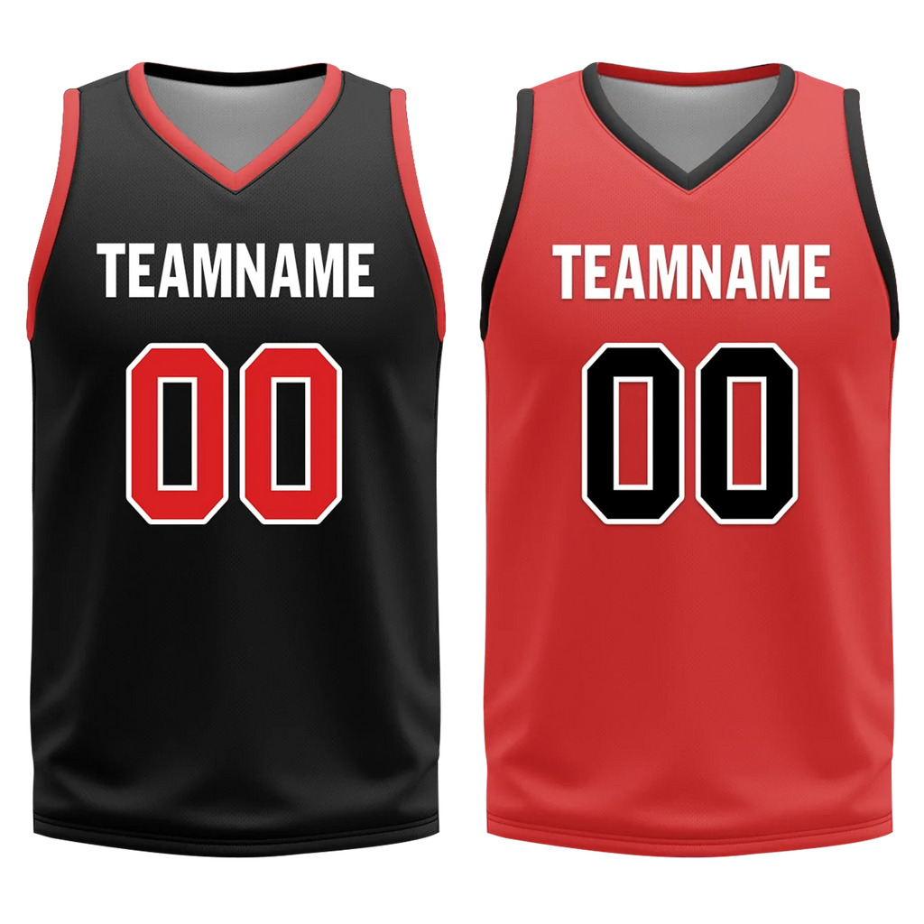 Custom Black White Classic Style Reversible Basketball Uniform Personalized Ordinary BBJR-D017006 - Coolcustomize