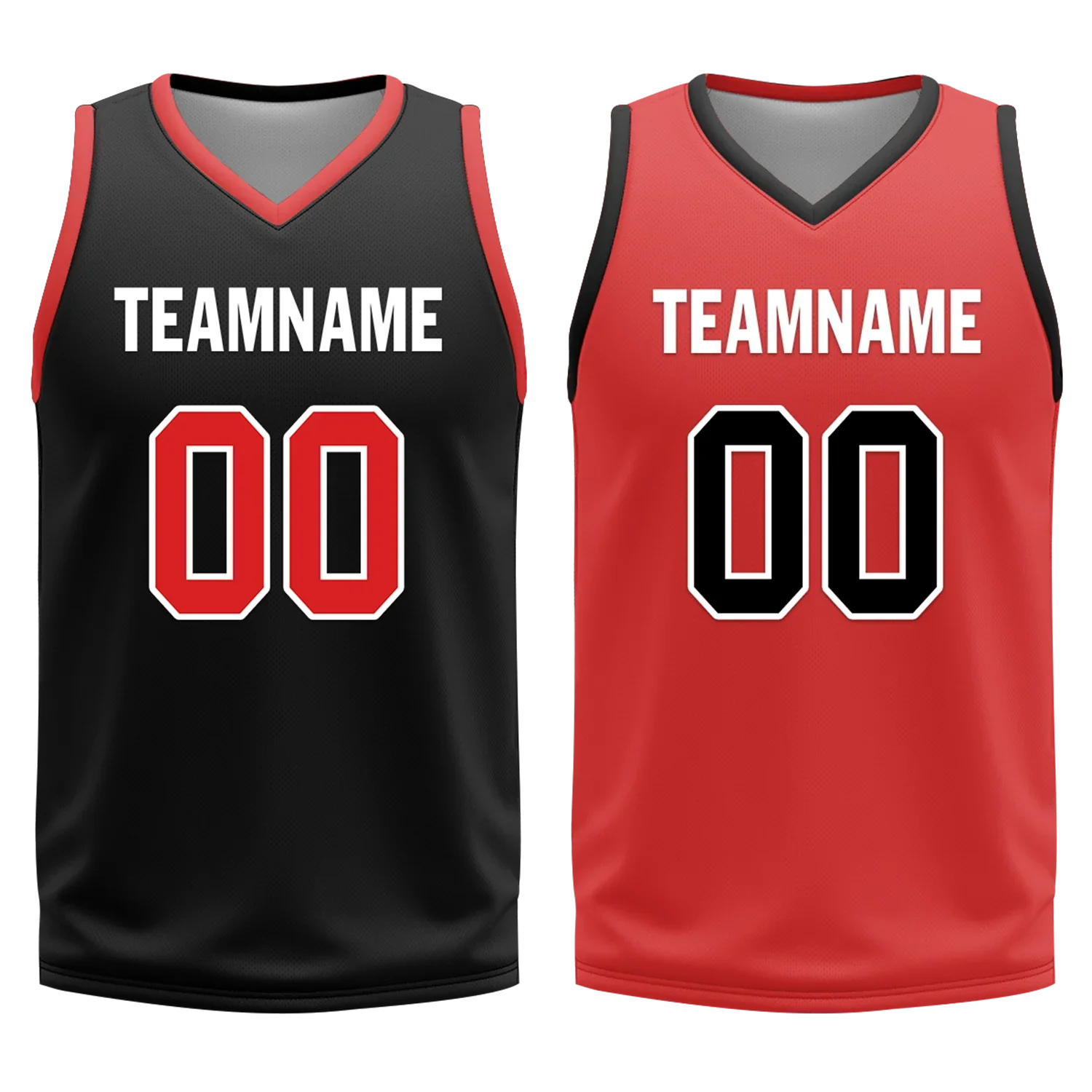 Custom Black White Classic Style Reversible Basketball Uniform Personalized Ordinary BBJR-D017006 - Coolcustomize
