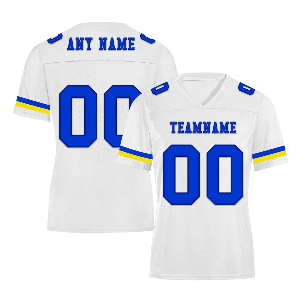 Custom White Classic Style Personalized Authentic Football Jersey FBJ02-bd0a7008 - Coolcustomize