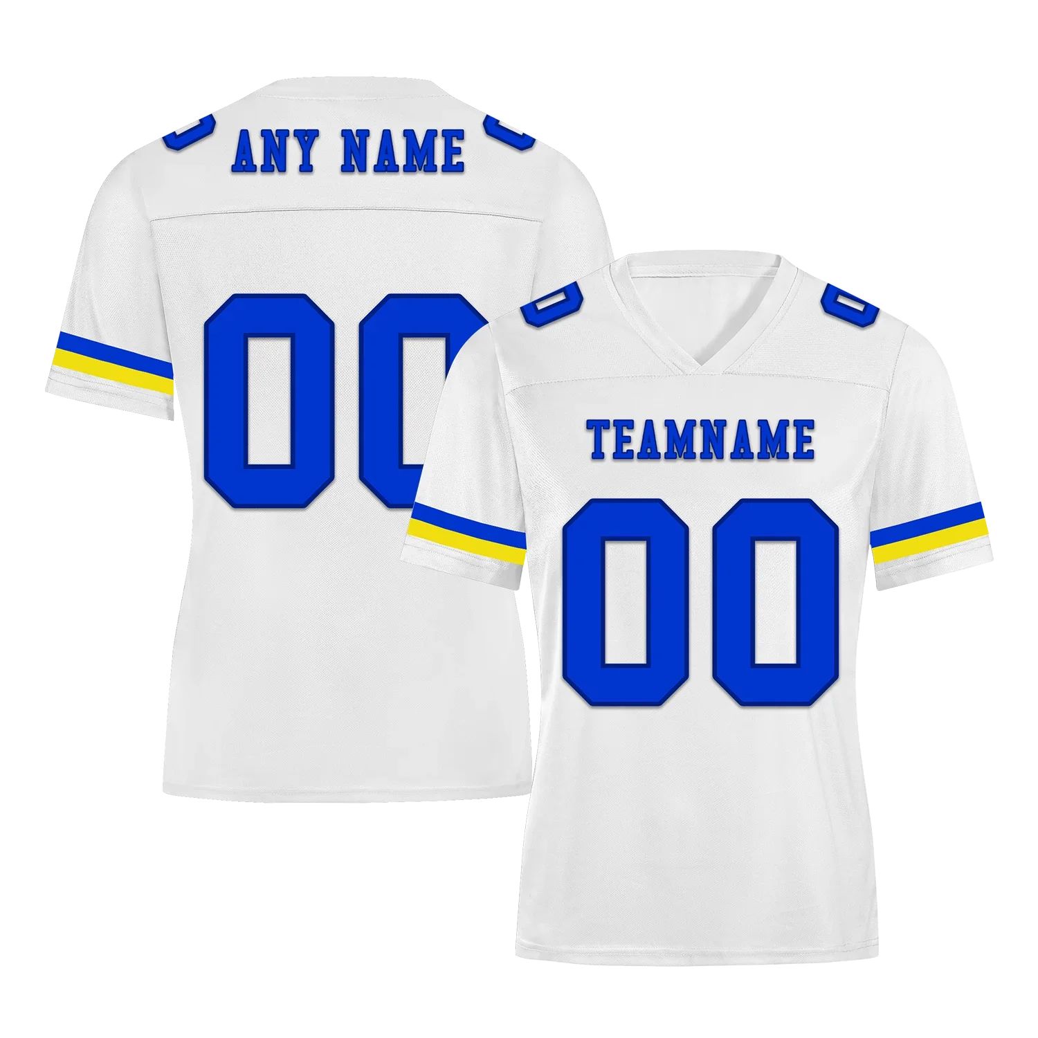 Custom White Classic Style Personalized Authentic Football Jersey FBJ02-bd0a7008 - Coolcustomize