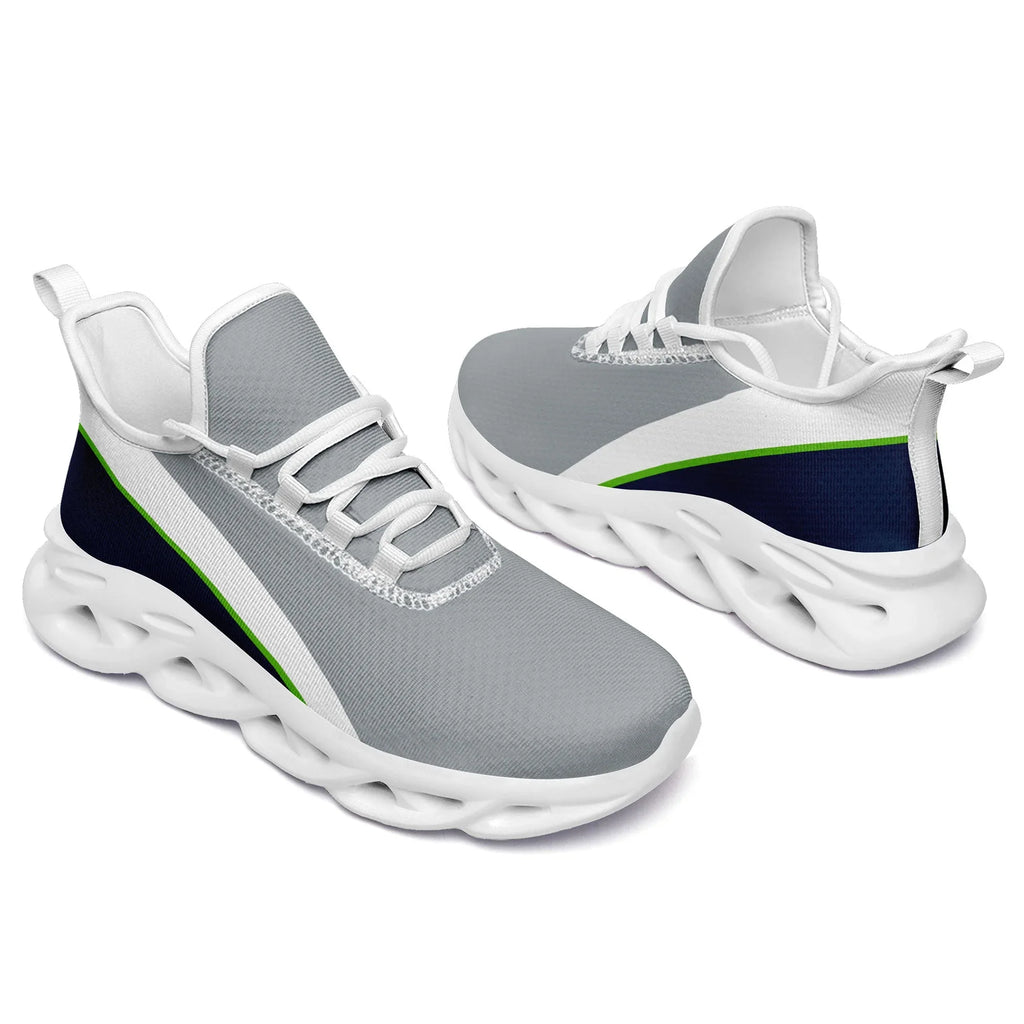 Custom Grey Blue Jersey MaxSoul Shoes and Hat Combo Offer Personalized ZH-bd0b007e-ac - Coolcustomize
