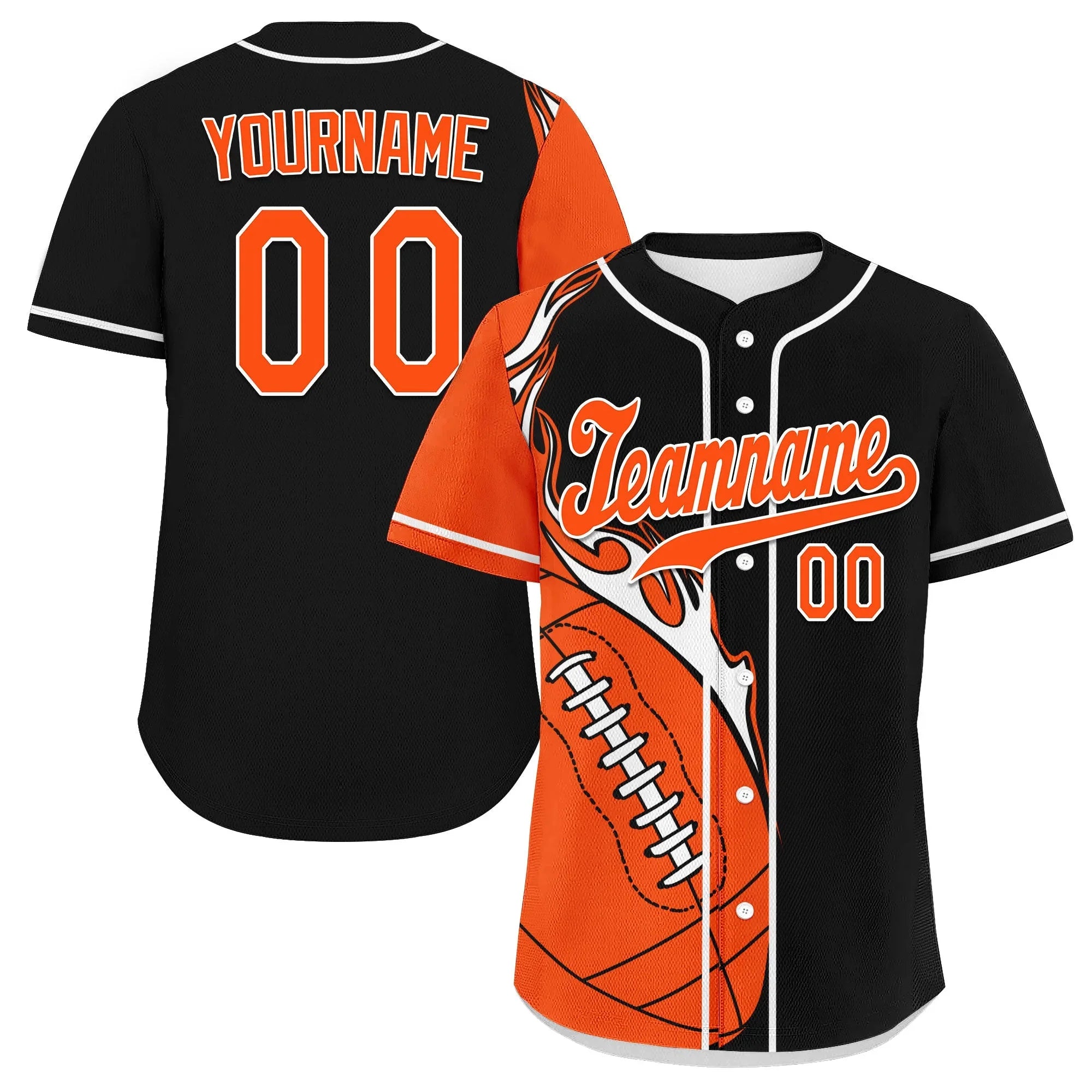 Custom Black Orange Jersey and TN Shoes Combo Offer Personalized ZH-D0200101-7 - Coolcustomize