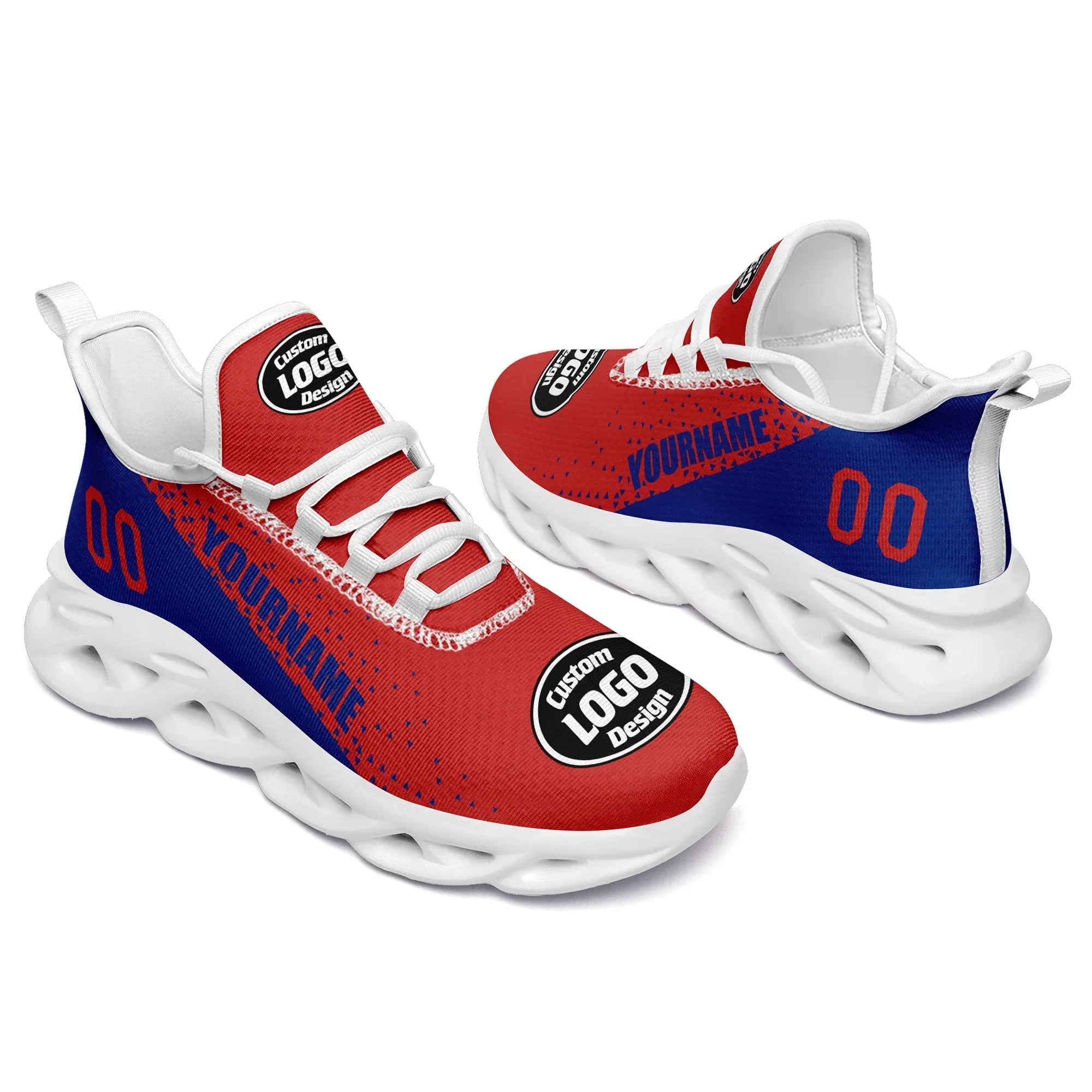 Custom Blue Red Jersey MaxSoul Shoes and Hat Combo Offer Personalized ZH-D0b008f-b - Coolcustomize