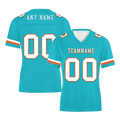 Custom Cyan Classic Style Personalized Authentic Football Jersey FBJ02-bd0a70ba - Coolcustomize