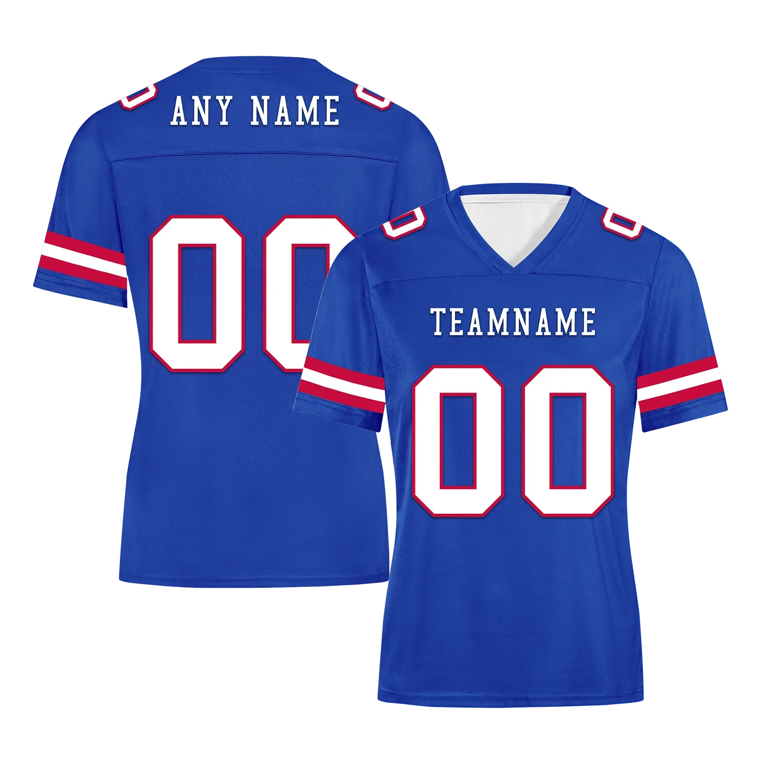 Custom Blue Classic Style Personalized Authentic Football Jersey FBJ02-bd0a70ca - Coolcustomize