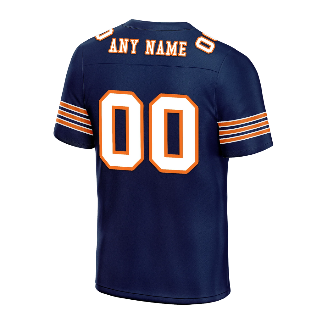 Custom Blue White Classic Style Personalized Authentic Football Jersey FBJ02-bd0a700d - Coolcustomize