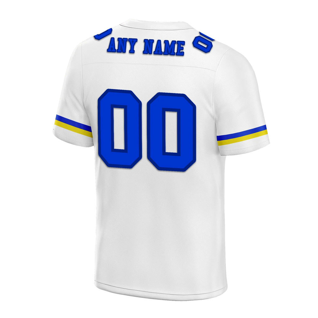 Custom White Classic Style Personalized Authentic Football Jersey FBJ02-bd0a7008 - Coolcustomize