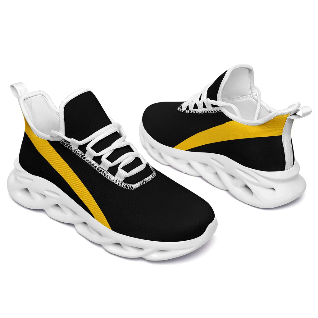 Custom Yellow Black Jersey MaxSoul Shoes and Hat Combo Offer Personalized ZH-bd0b007e-c - Coolcustomize