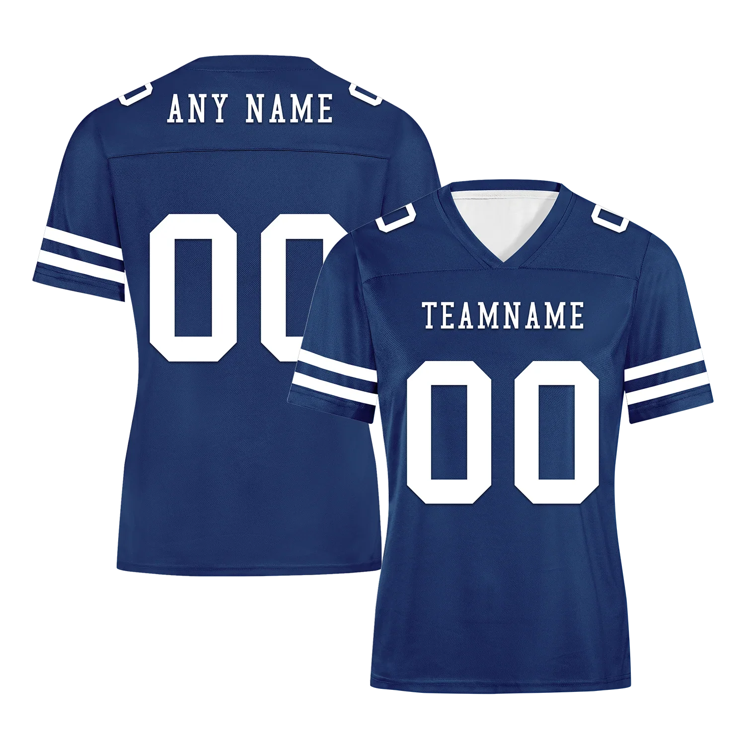 Custom Blue Classic Style Personalized Authentic Football Jersey FBJ02-bd0a70bf - Coolcustomize
