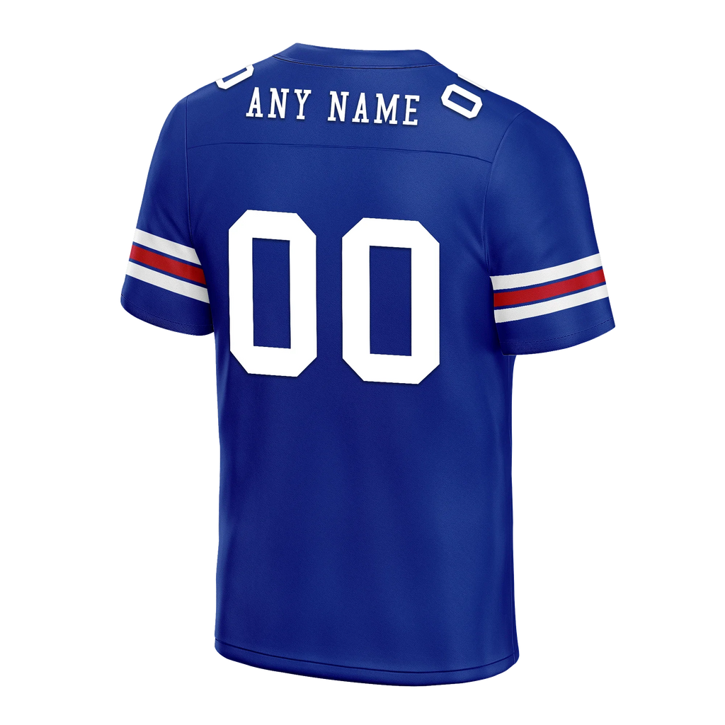 Custom Blue Classic Style Personalized Authentic Football Jersey FBJ02-bd0a70aa - Coolcustomize