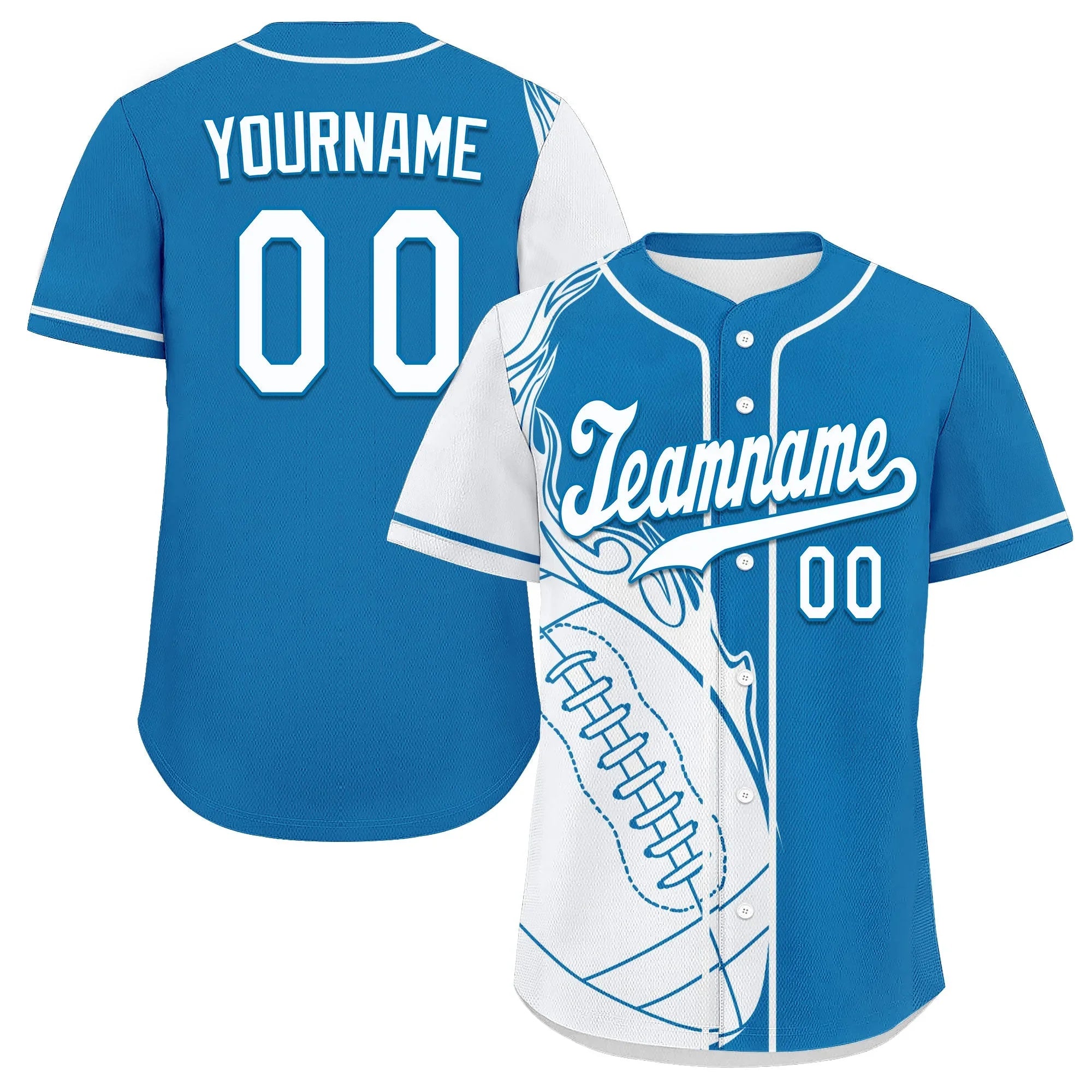 Custom Blue White Jersey and TN Shoes Combo Offer Personalized ZH-D0200101-11 - Coolcustomize