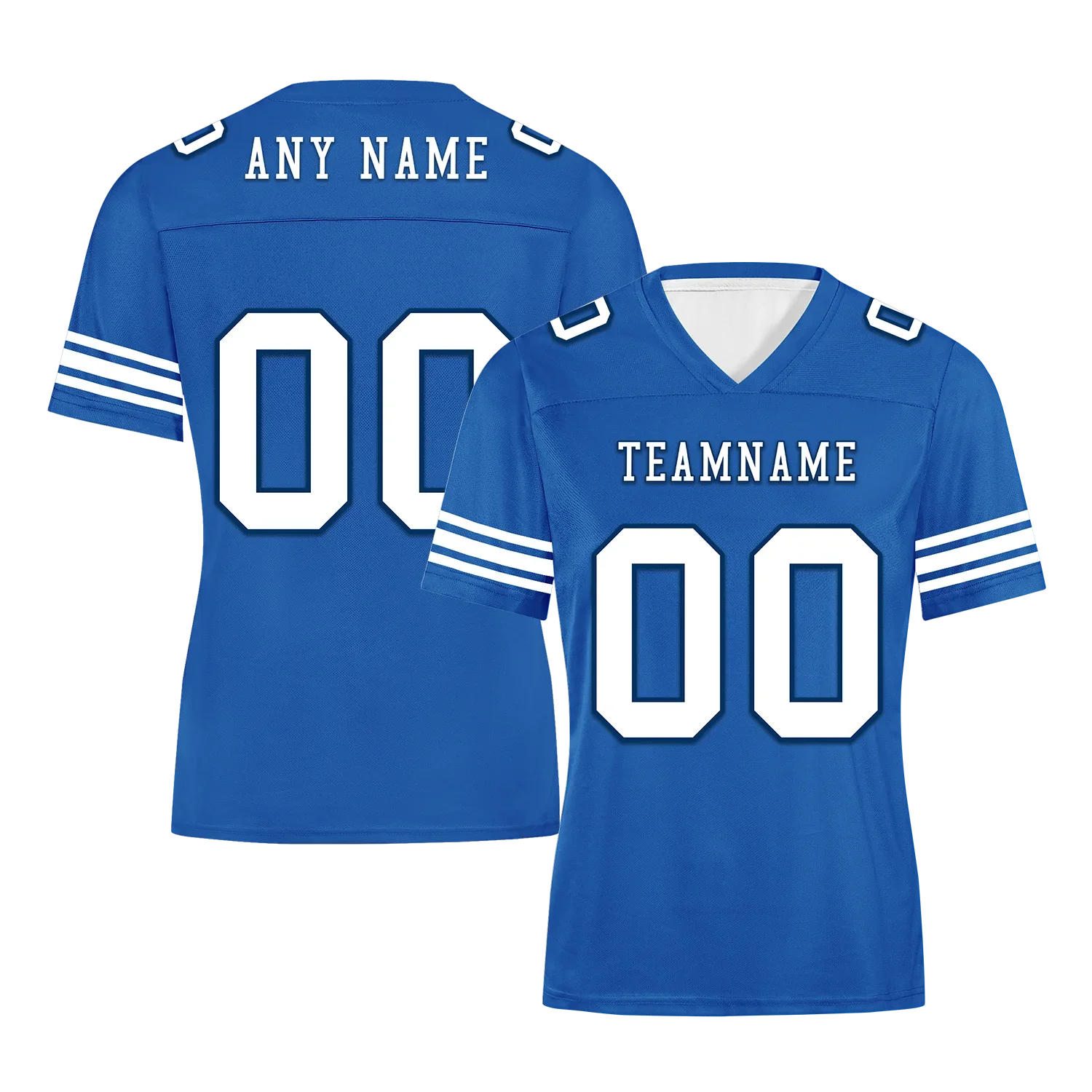 Custom Blue Classic Style Personalized Authentic Football Jersey FBJ02-bd0a700f - Coolcustomize