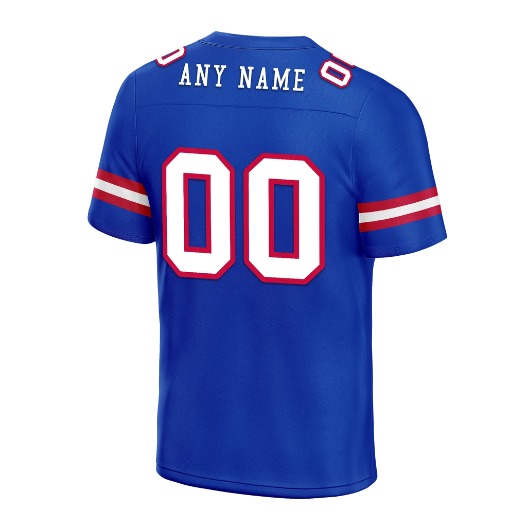 Custom Blue Classic Style Personalized Authentic Football Jersey FBJ02-bd0a70ca - Coolcustomize