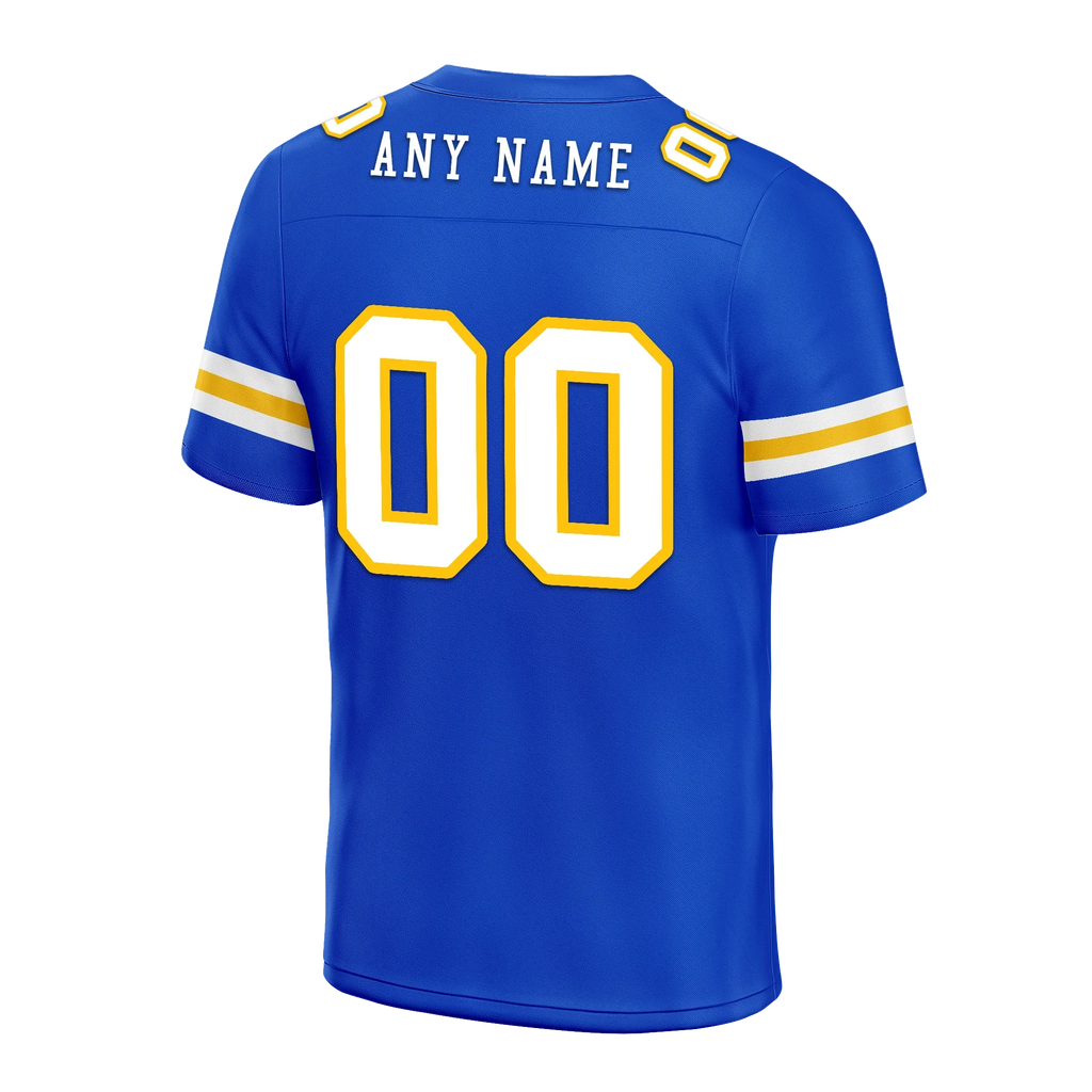 Custom Blue Classic Style Personalized Authentic Football Jersey FBJ02-bd0a70bb - Coolcustomize