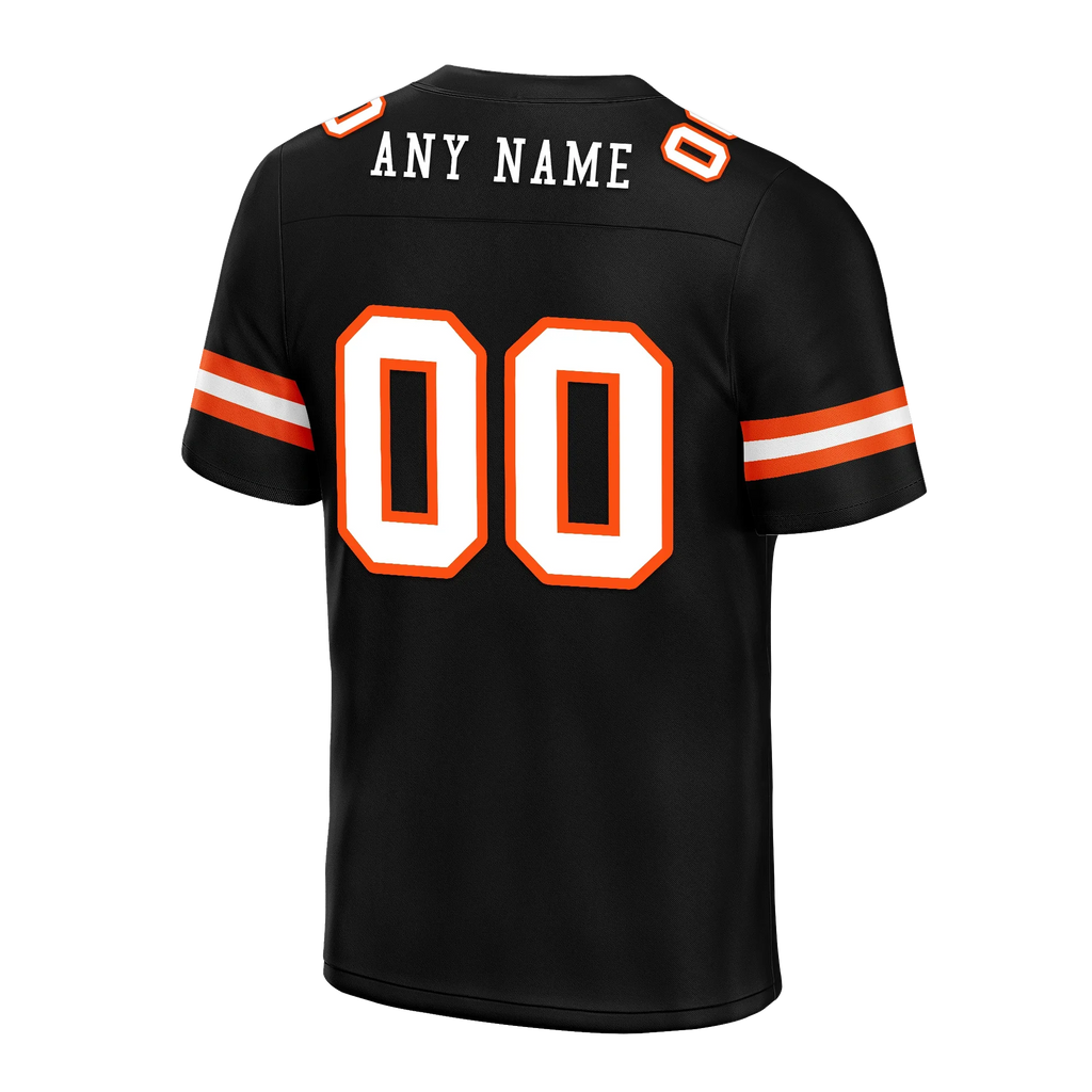 Custom Black Classic Style Personalized Authentic Football Jersey FBJ02-bd0a70c0 - Coolcustomize