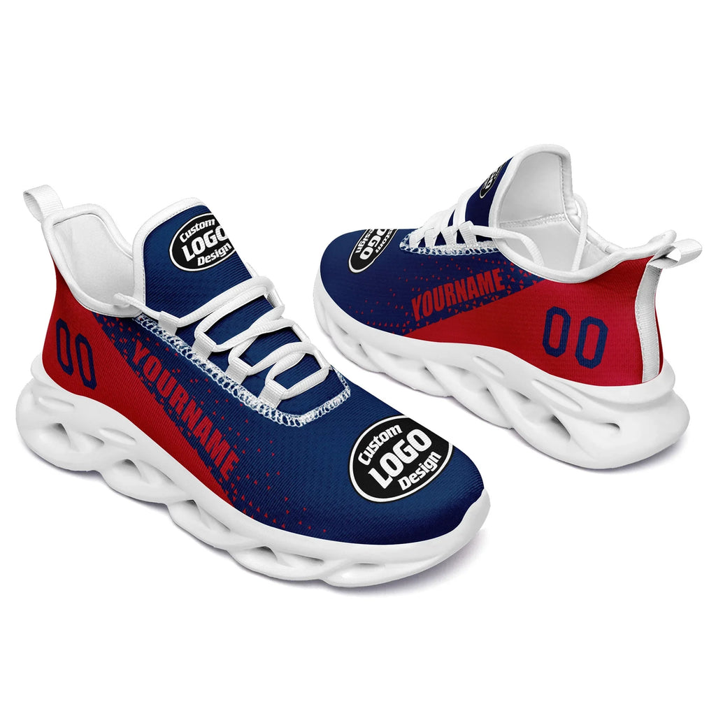Custom Blue Red Jersey MaxSoul Shoes and Hat Combo Offer Personalized ZH-D0b009a-b - Coolcustomize