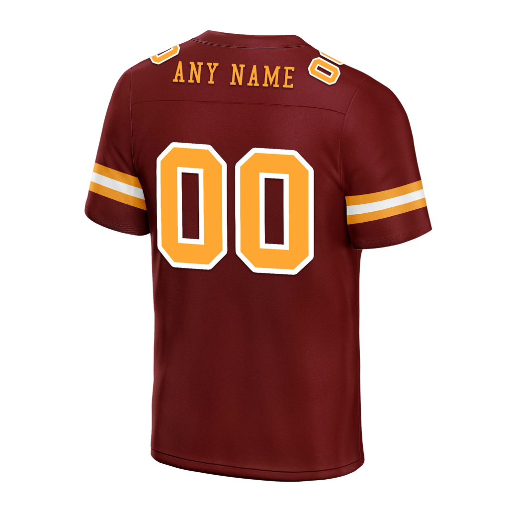 Custom Brown Classic Style Personalized Authentic Football Jersey FBJ02-bd0a70af - Coolcustomize