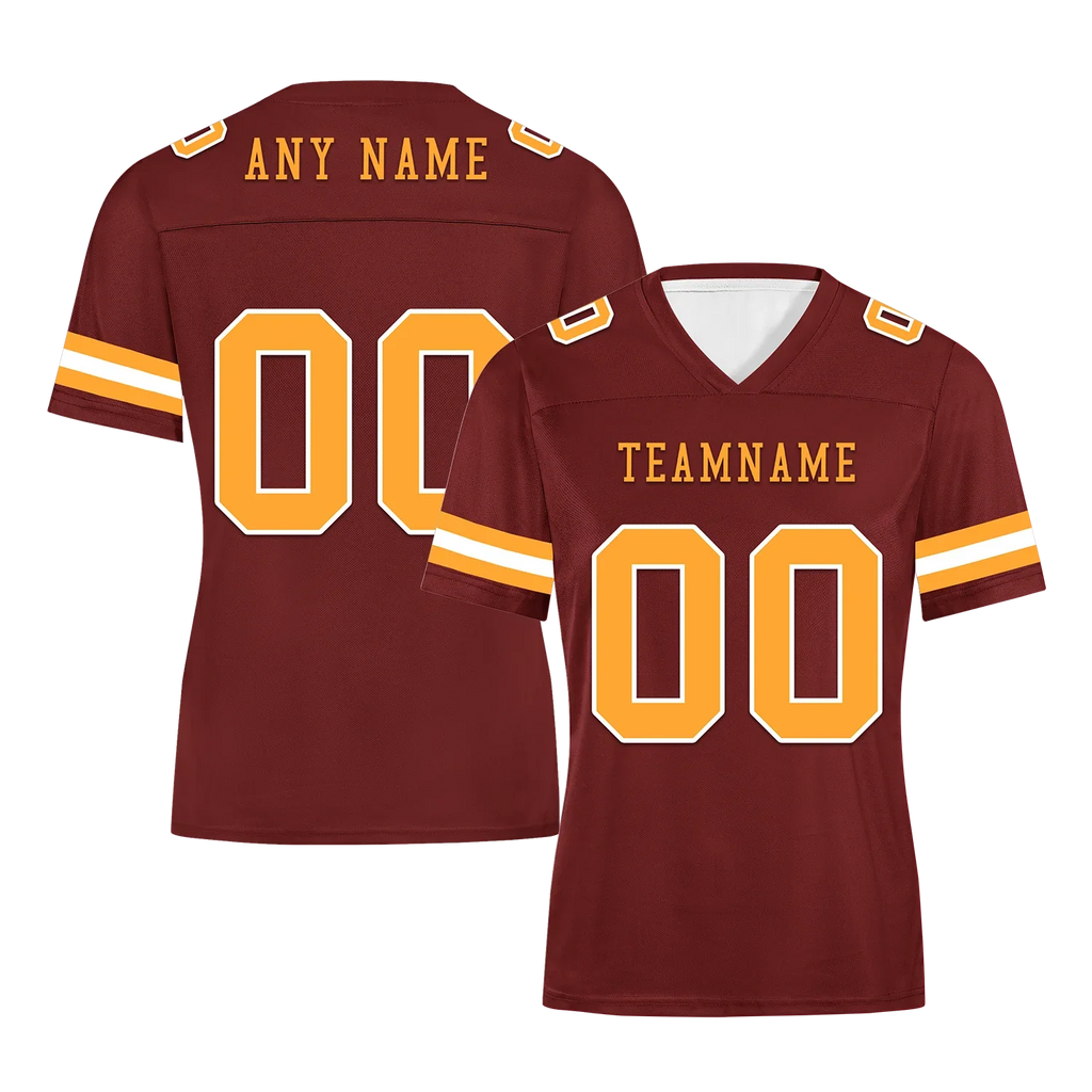 Custom Brown Classic Style Personalized Authentic Football Jersey FBJ02-bd0a70af - Coolcustomize