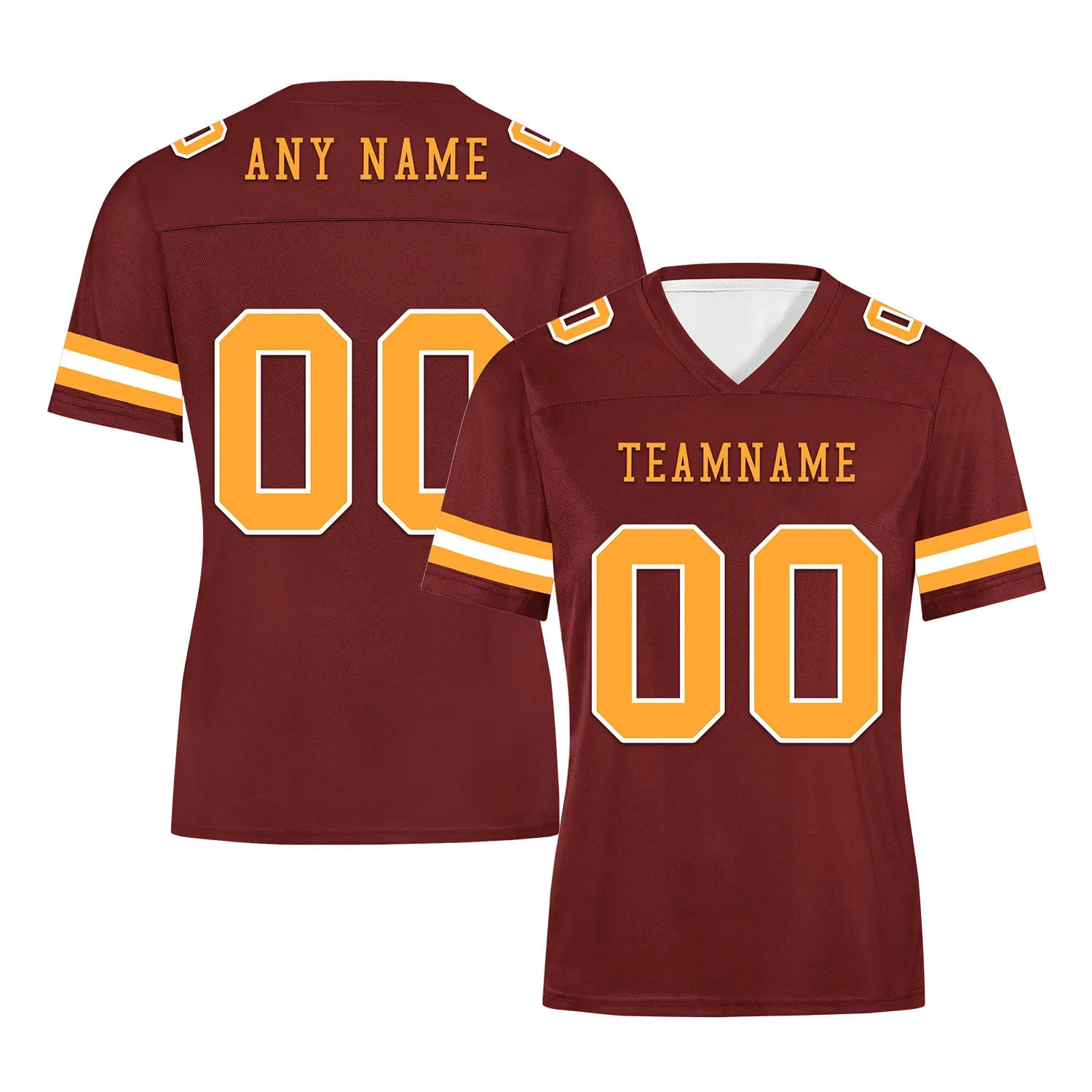 Custom Brown Classic Style Personalized Authentic Football Jersey FBJ02-bd0a70af - Coolcustomize