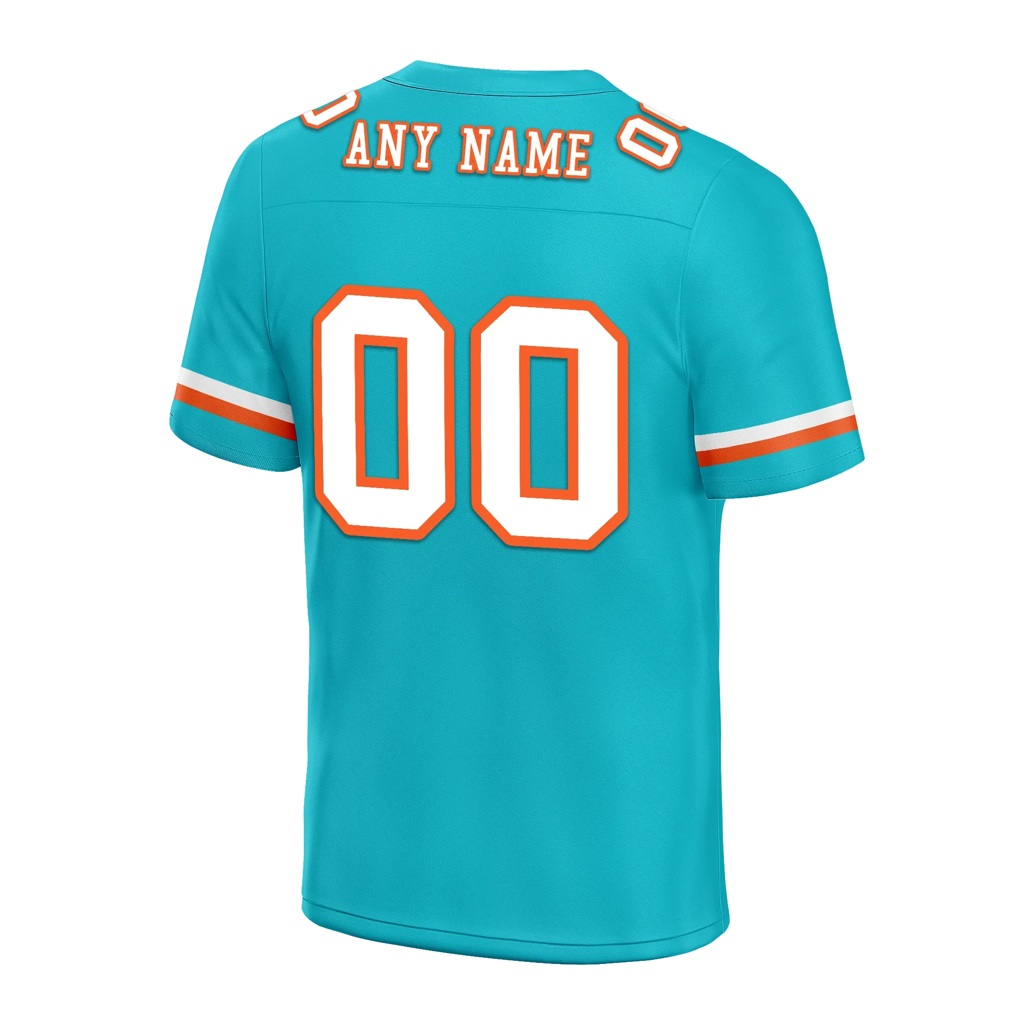 Custom Cyan Classic Style Personalized Authentic Football Jersey FBJ02-bd0a70ba - Coolcustomize