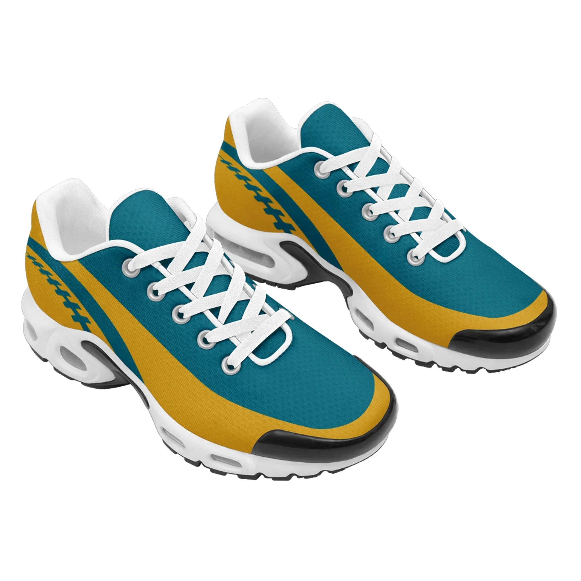 Custom Cyan Yellow TN Shoes Personalized Sneakers TN-D020077-16 - Coolcustomize