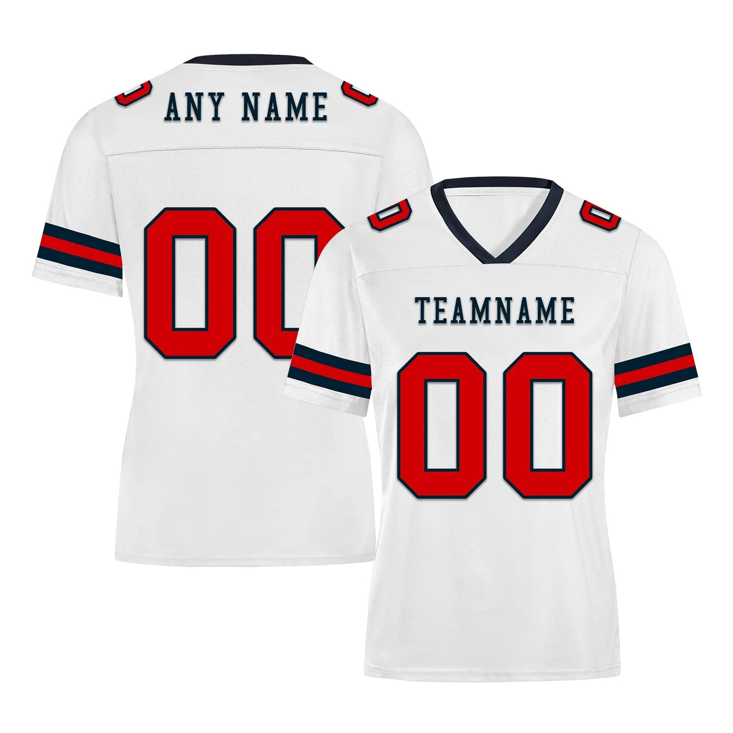 Custom White Classic Style Personalized Authentic Football Jersey FBJ02-bd0a70b7 - Coolcustomize