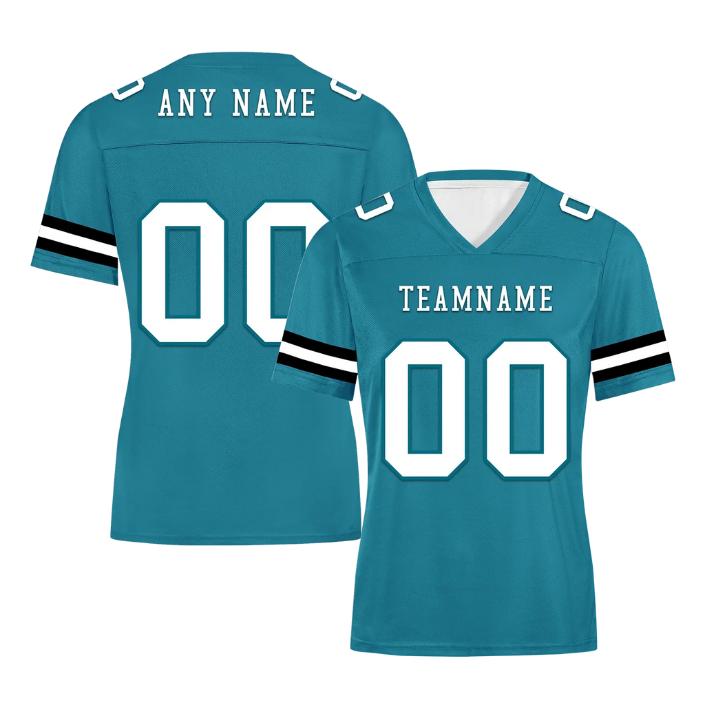 Custom Blue Classic Style Personalized Authentic Football Jersey FBJ02-bd0a70be - Coolcustomize