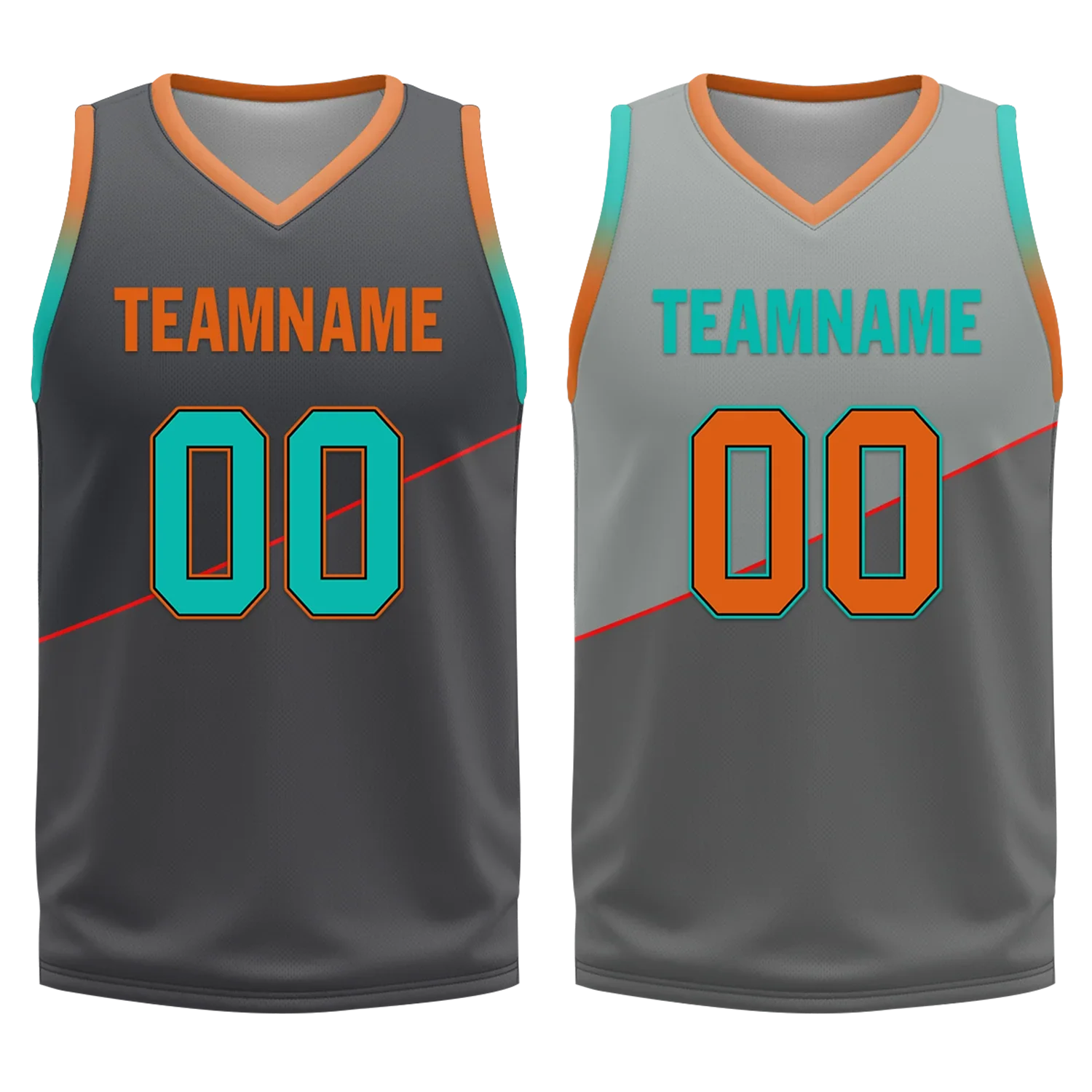 Custom Gray Classic Style Reversible Basketball Uniform Personalized Ordinary BBJR-D017024 - Coolcustomize