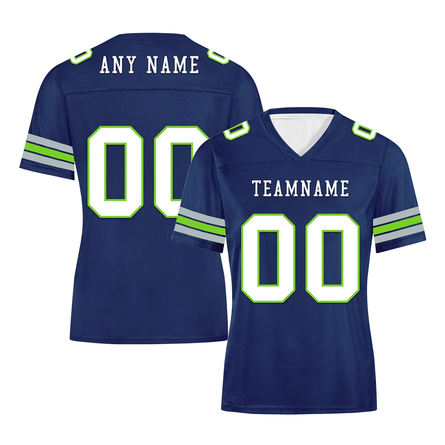 Custom Blue Classic Style Personalized Authentic Football Jersey FBJ02-bd0a70ad - Coolcustomize