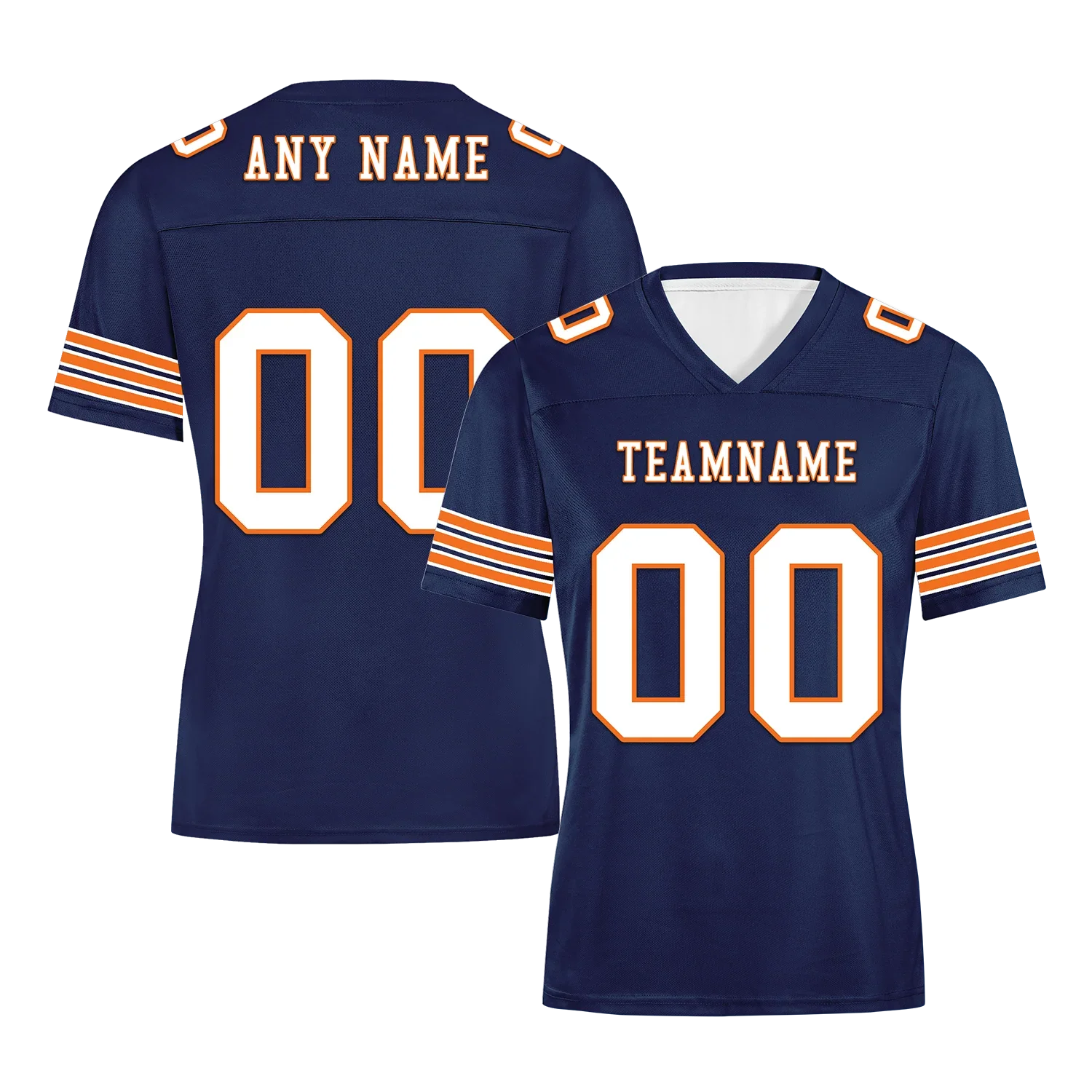 Custom Blue White Classic Style Personalized Authentic Football Jersey FBJ02-bd0a700d - Coolcustomize