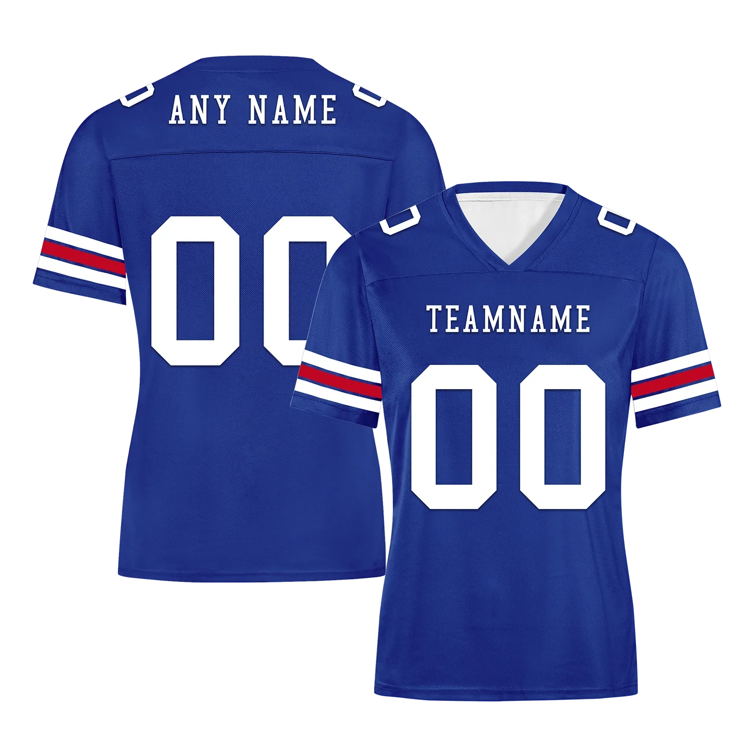 Custom Blue Classic Style Personalized Authentic Football Jersey FBJ02-bd0a70aa - Coolcustomize