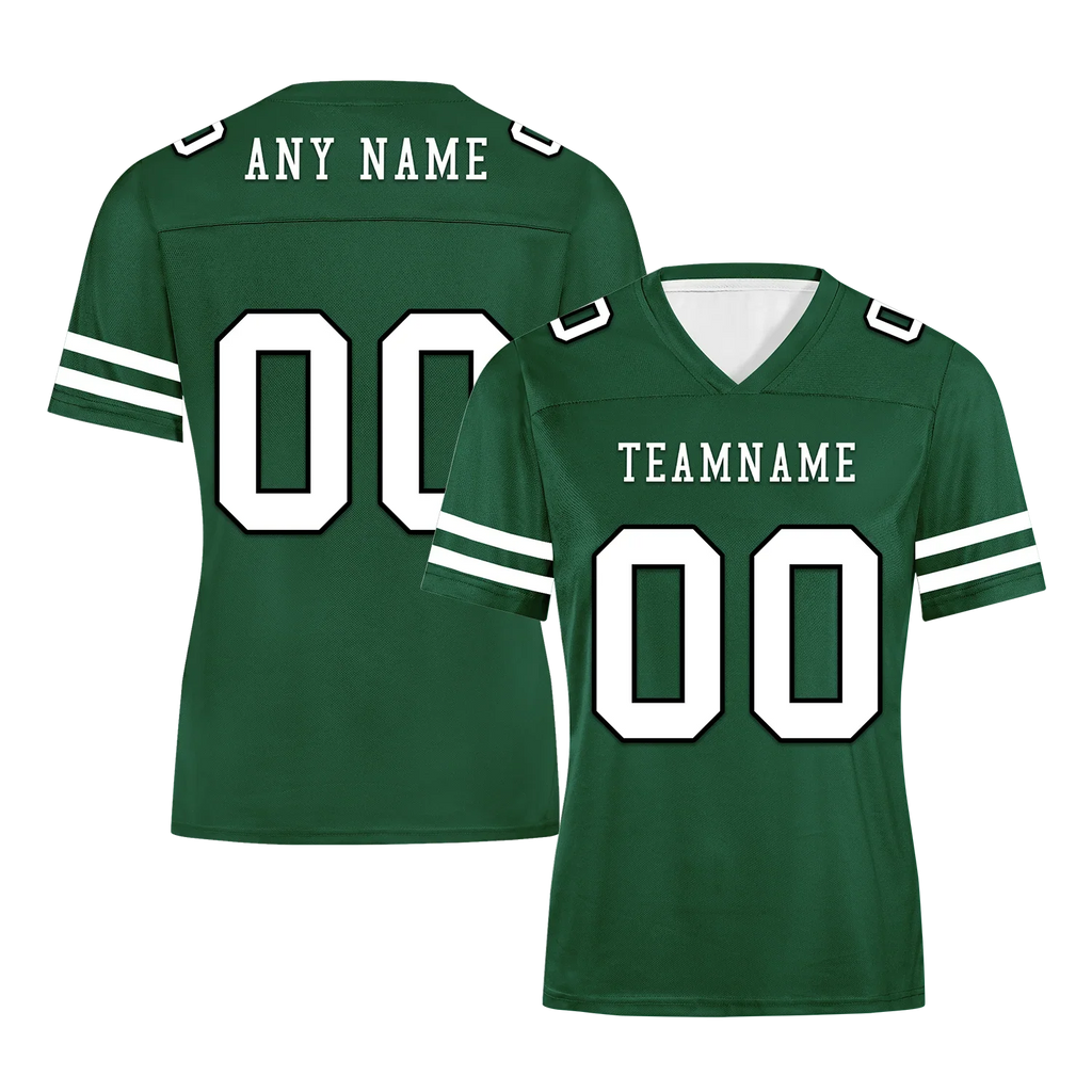 Custom Green Classic Style Personalized Authentic Football Jersey FBJ02-bd0a70a9 - Coolcustomize