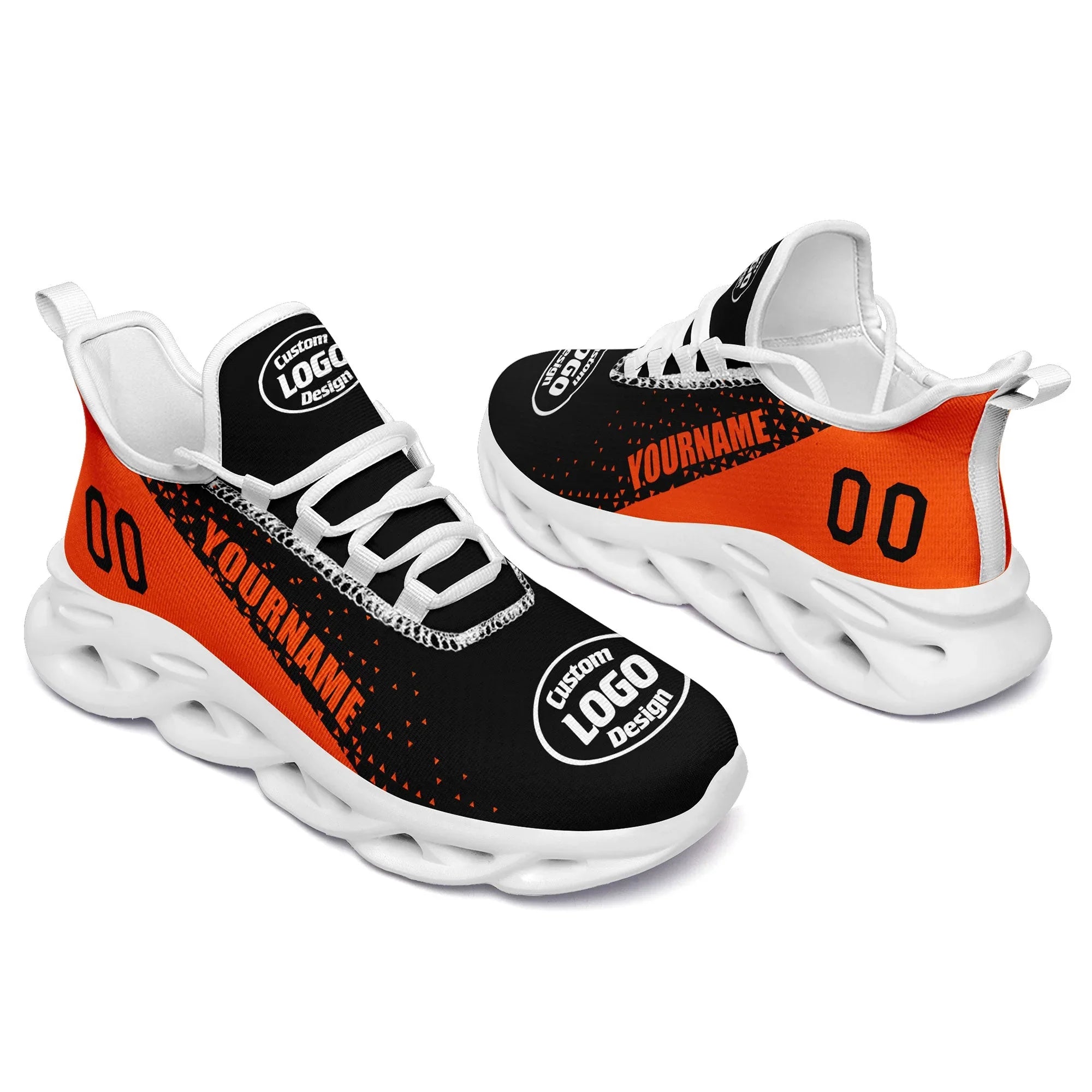 Custom Black Orange Jersey MaxSoul Shoes and Hat Combo Offer Personalized ZH-D0b0087-b - Coolcustomize