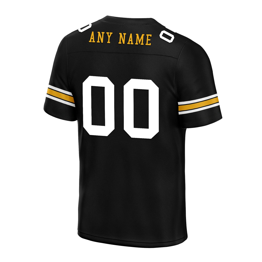 Custom Black Classic Style Personalized Authentic Football Jersey FBJ02-bd0a70a8 - Coolcustomize