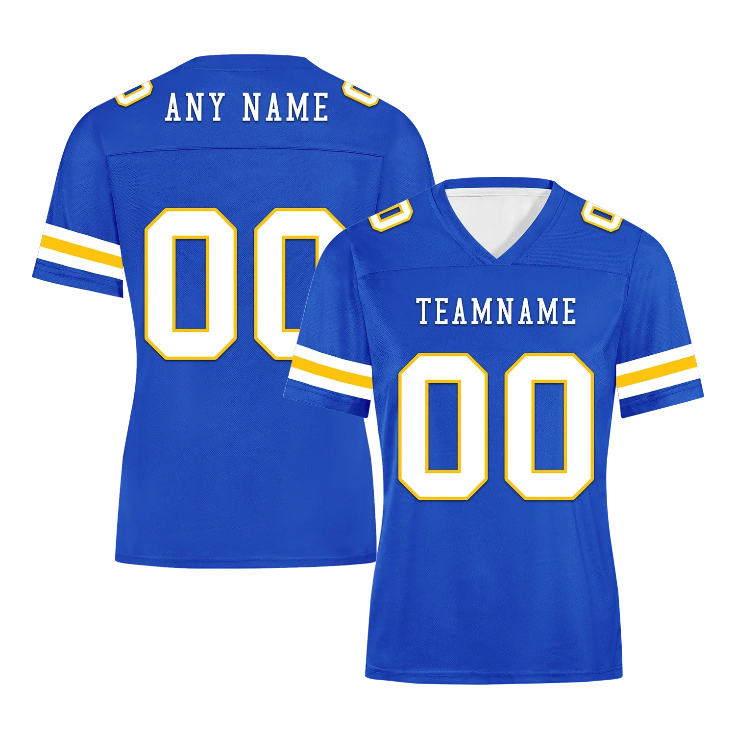 Custom Blue Classic Style Personalized Authentic Football Jersey FBJ02-bd0a70bb - Coolcustomize