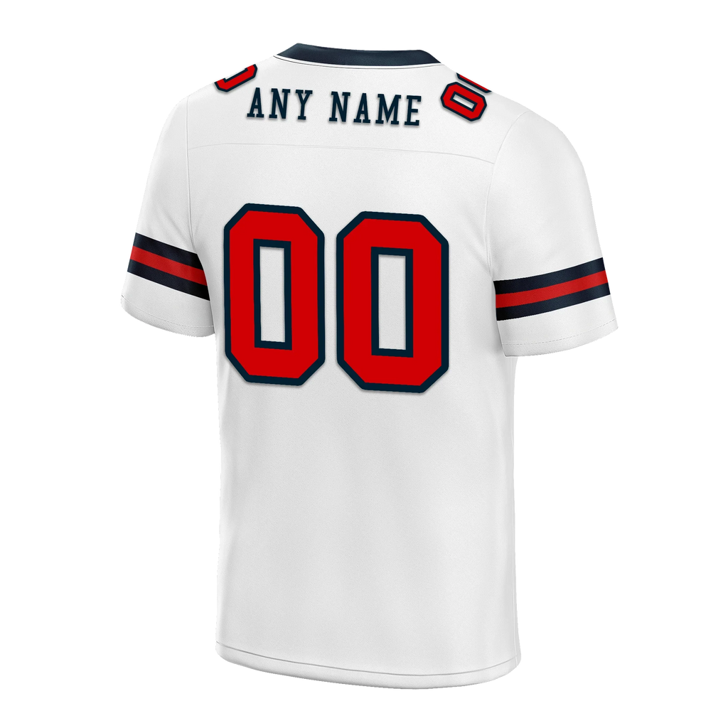 Custom White Classic Style Personalized Authentic Football Jersey FBJ02-bd0a70b7 - Coolcustomize
