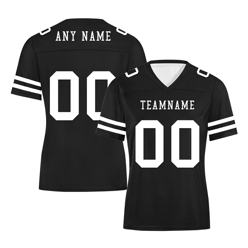 Custom Black Classic Style Personalized Authentic Football Jersey FBJ02-bd0a70bc - Coolcustomize